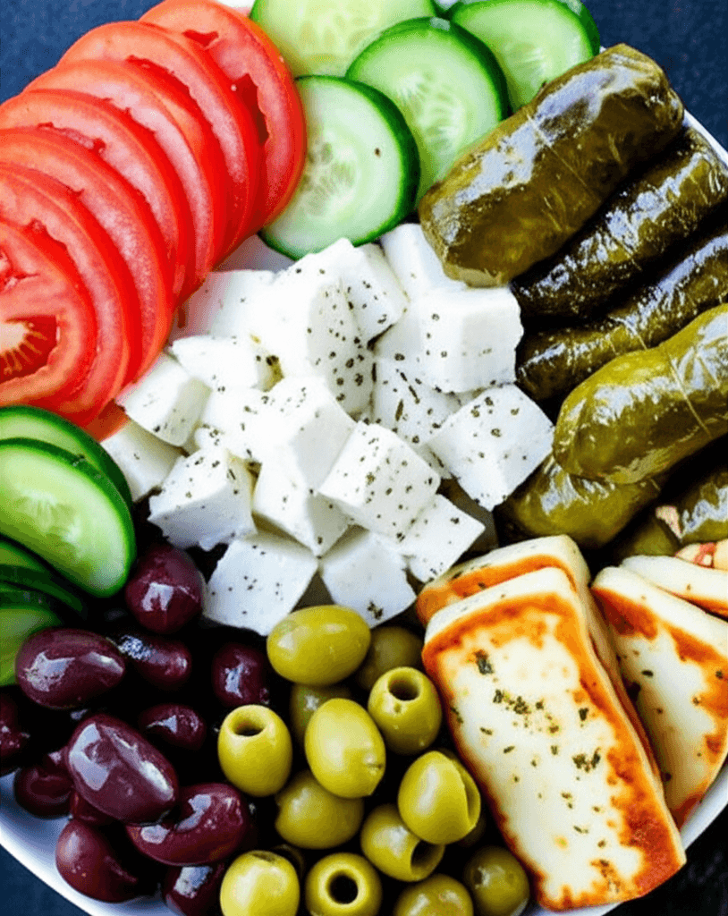 Mediterranean food platter